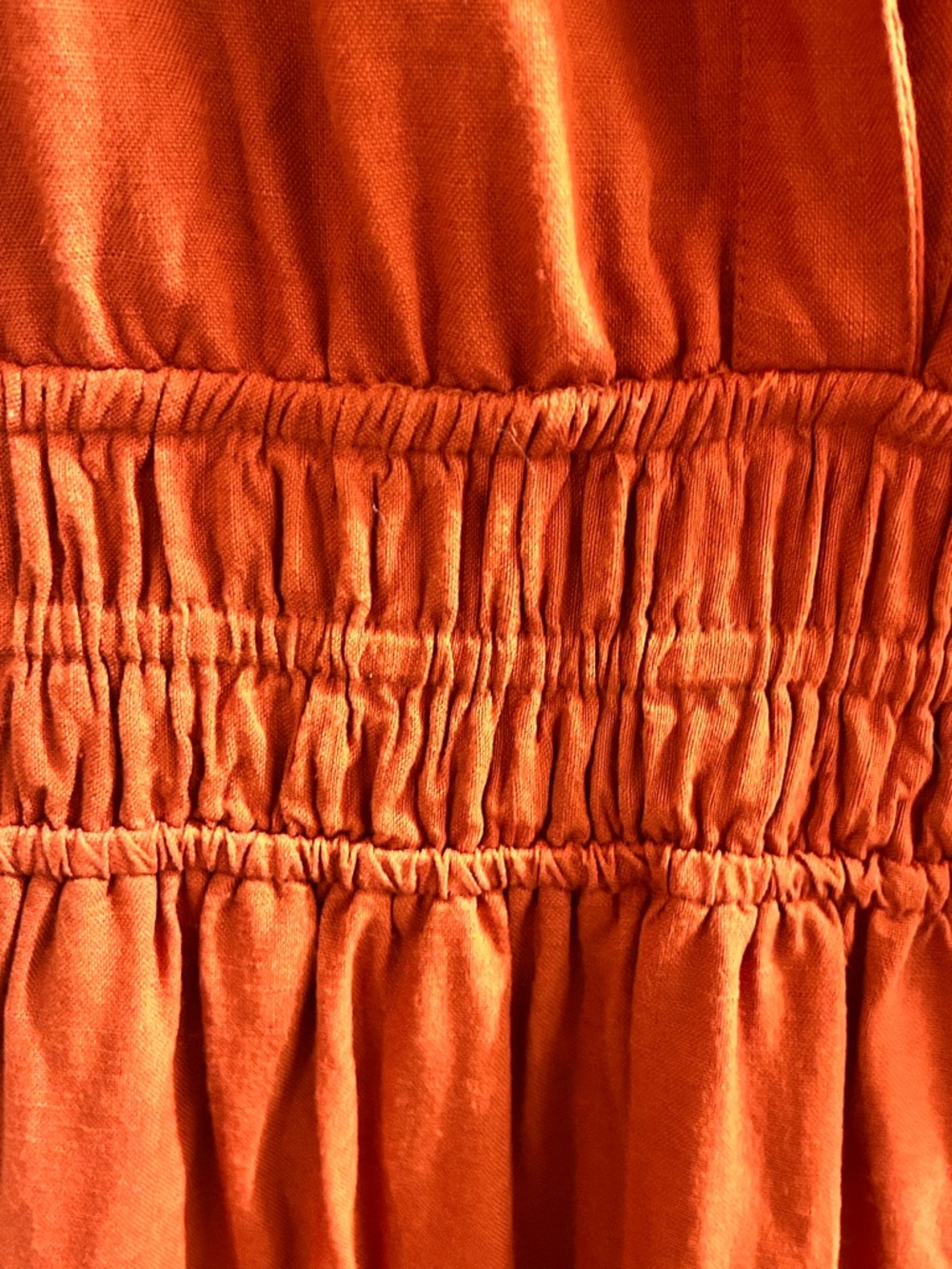Anthropologie (Maeve) Somerset Maxi Dress, Linen Edition, in Orange - Picture 11 of 13
